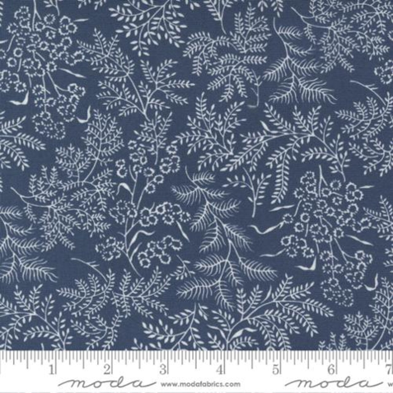 Fabric Moda Navy Sconset Landscape Nantucket Summer by the Quarter Yard 55261-23